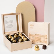 Load image into Gallery viewer, Gerbeaud Cognac cherry in wooden gift box 110g