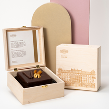 Load image into Gallery viewer, Mini Zserbó cake in wooden gift box