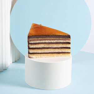 Dobos cake slice