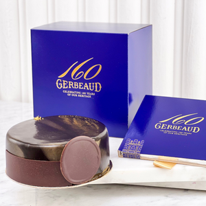 Gerbeaud 160 cake with chocolate bar in a gift box