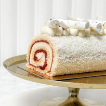 Load image into Gallery viewer, Coconut and strawberry swiss roll cake (gluen- and lactose-free)
